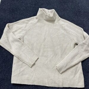 Cyrus Sweater Womens Medium Beige Ribbed Turtleneck Knit Pullover Top Warm